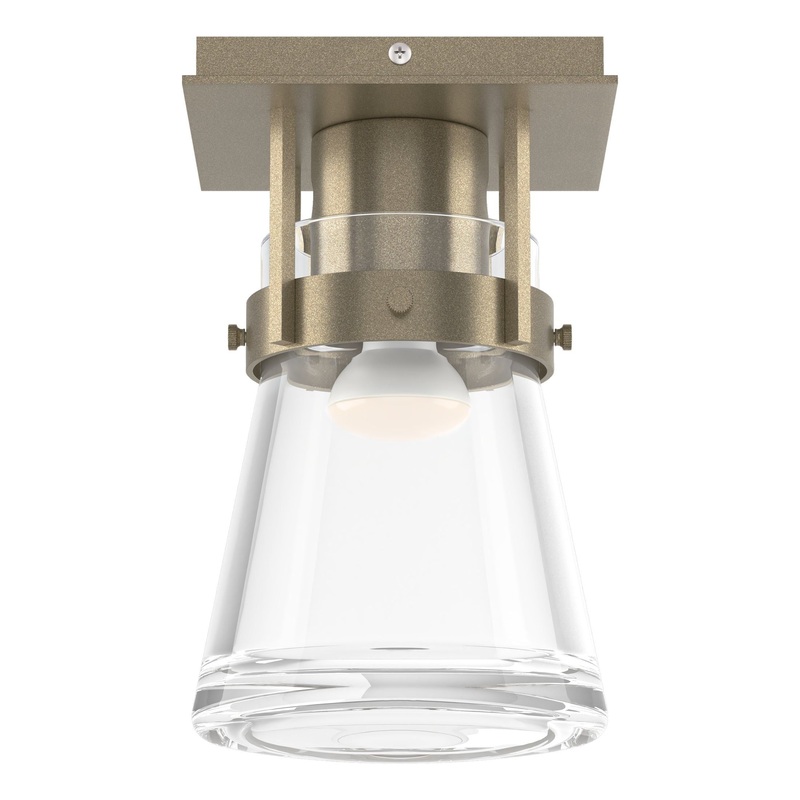 Erlenmeyer 1-Light Semi-Flush Soft Gold