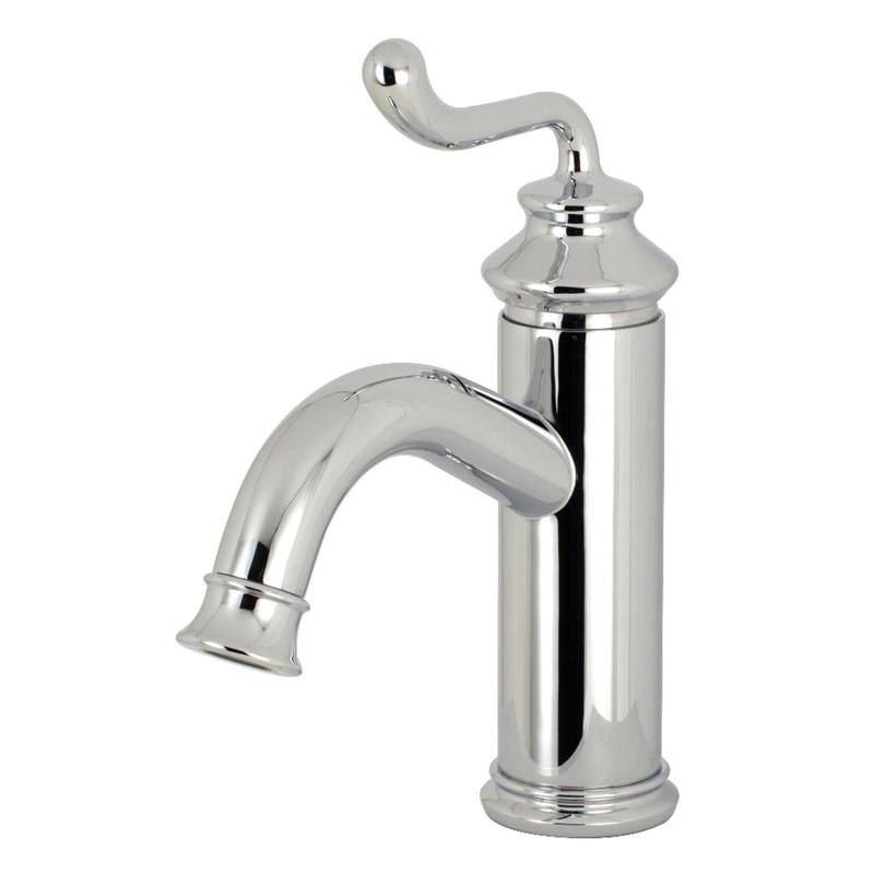 Fauceture LS5411RL Royale Single-Handle Bathroom Faucet with Push Pop-Up, Polished Chrome