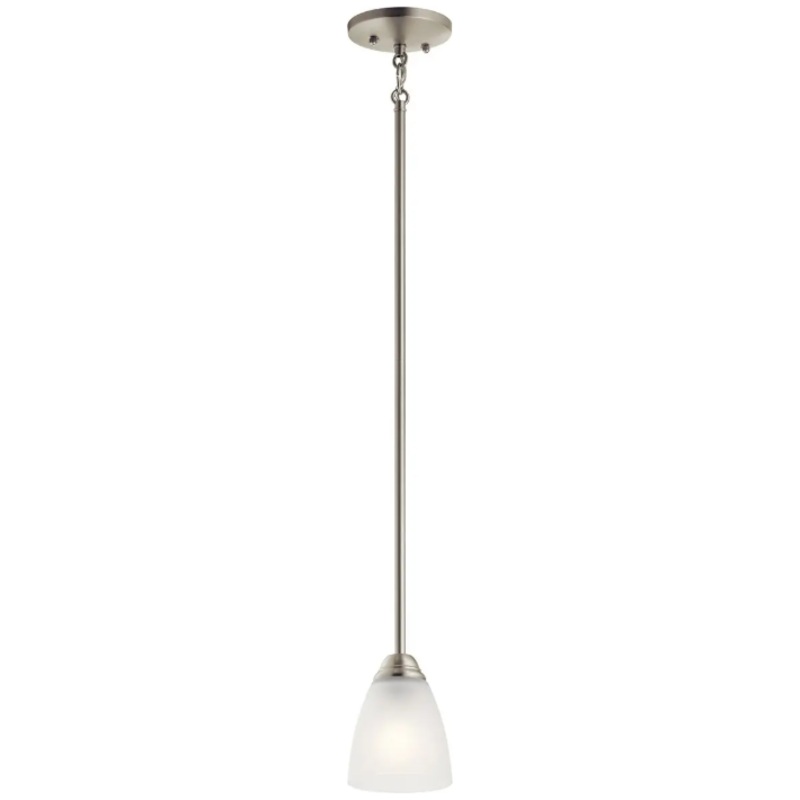 Jolie 4.75″ 1-Light Mini Pendant Brushed Nickel With LED Bulb(s)