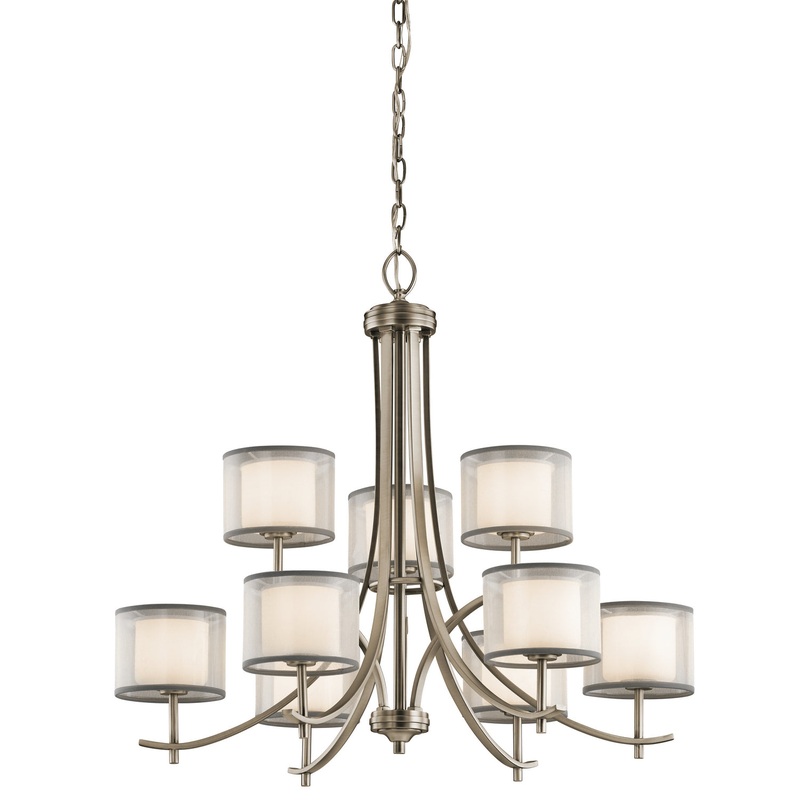 Nine Light Chandelier from the Tallie Collection in Antique Pewter Finish by Kichler