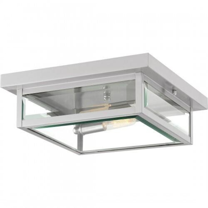 Quoizel WVR1312SS Westover Flush mount 2 lights stainless steel Flush Mount