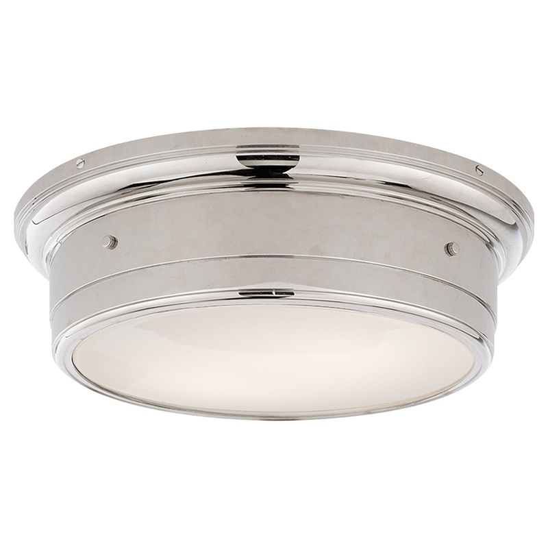Two Light Flush Mount from the Siena2 Collection in Chrome Finish by Visual Comfort Signature