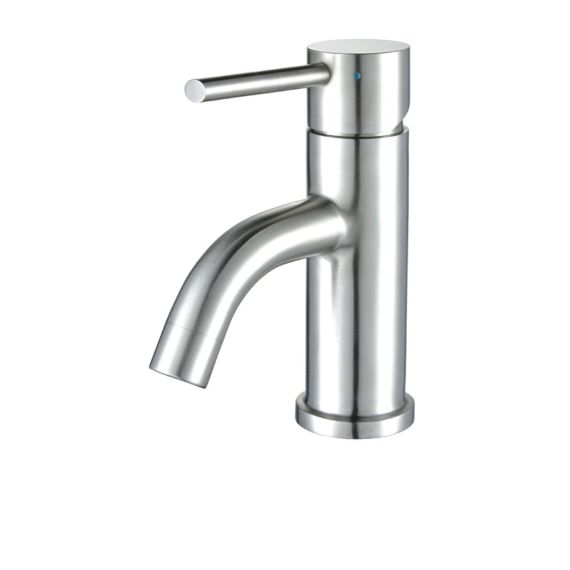 Waterhaus Solid Stainless Steel, Single Hole, Single Lever Lavatory Faucet with Matching Pop-up Waste