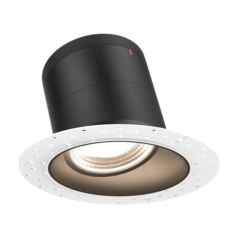 6″ Modular Downlight Black (Trimless) 35 Degrees Sloped Ceiling