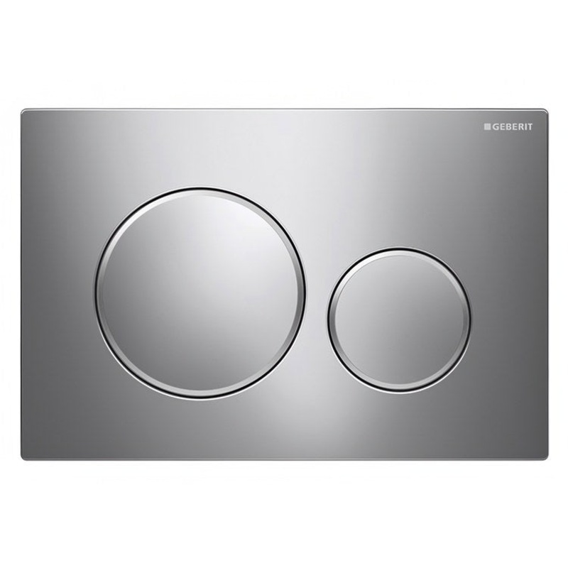 Actuator Plate Sigma20 Dual Flush Polished Chrome with Matte Chrome Accent Plastic for Sigma Concealed Tanks 2×6 and 2×4 Installations