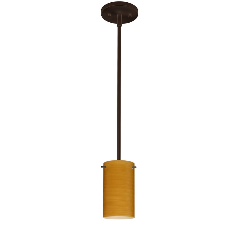 Besa 1TT-4404OK-LED-BR Stilo One Light Pendant Bronze