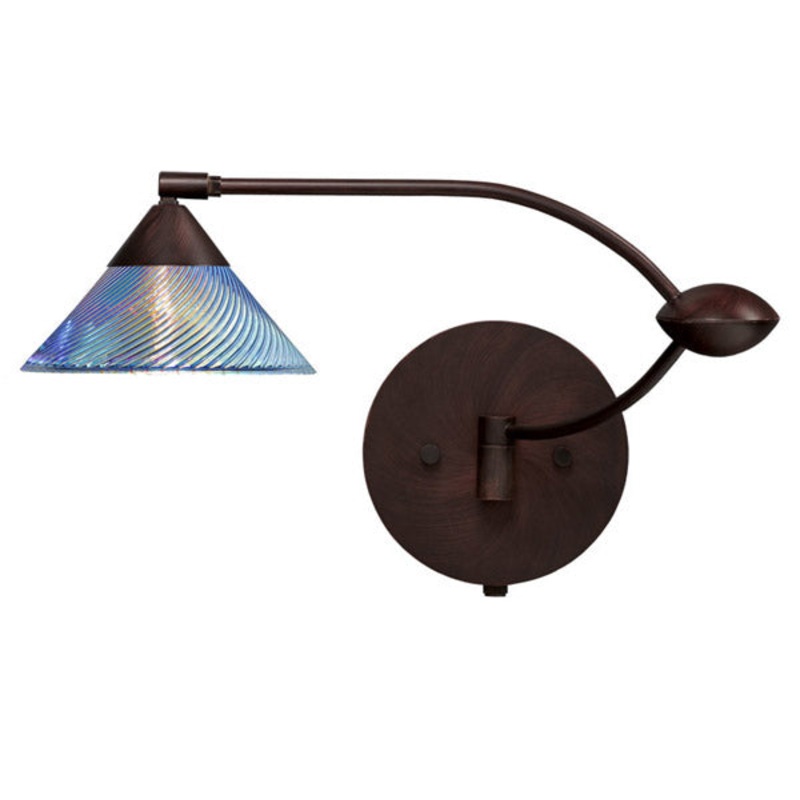 Besa 1WU-550493-BR Kona One Light Swing Arm Wall Sconce Bronze (Discontinued)