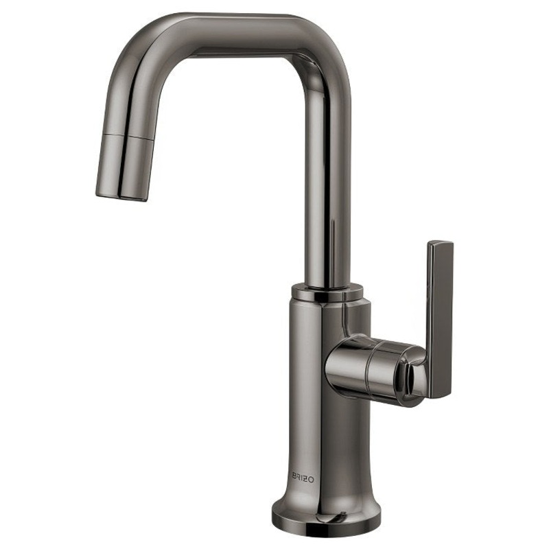 Beverage Faucet Kintsu Square 1 Lever Lumicoat Black Onyx