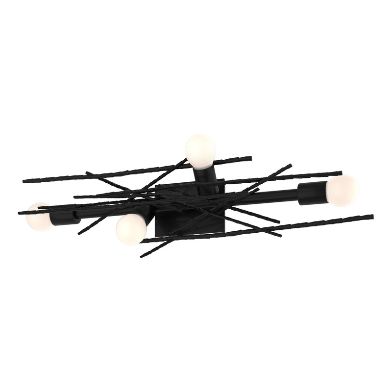 Brindille 4-Light Large Sconce/Semi-Flush Ink