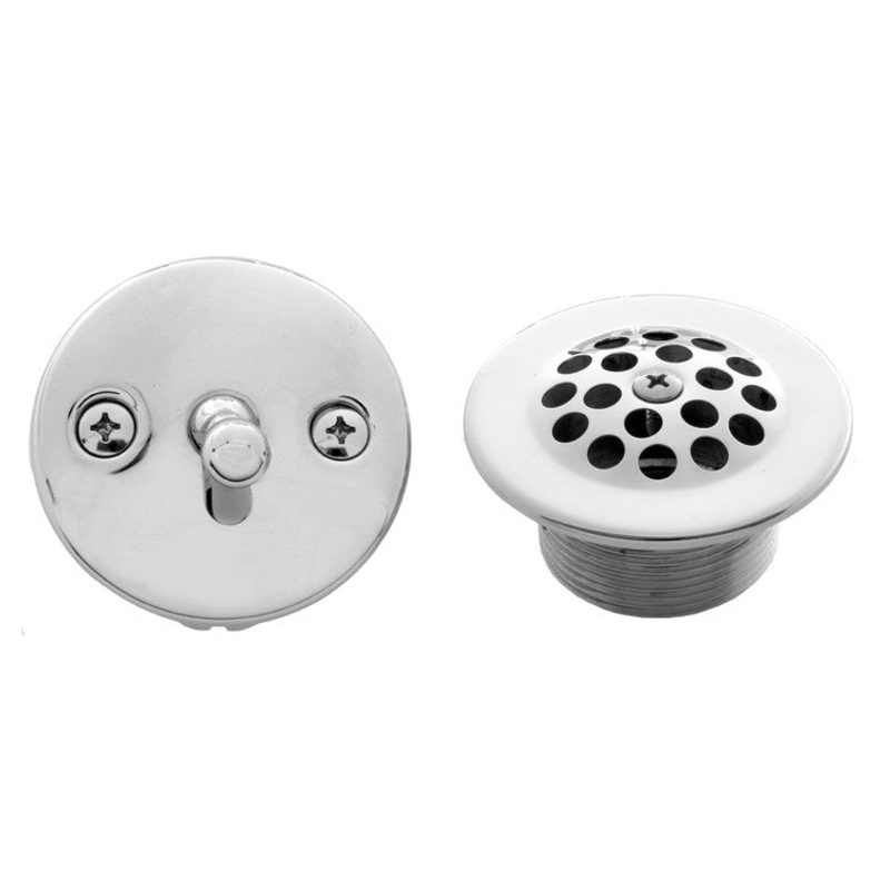 Drain Kit Satin Brass Includes Trip Lever Faceplate & Grid Strainer with 1-1/2 Inch Coarse Thread Body