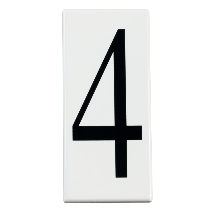 Kichler 4304 Number 4 Panel, White Material (Not Painted)
