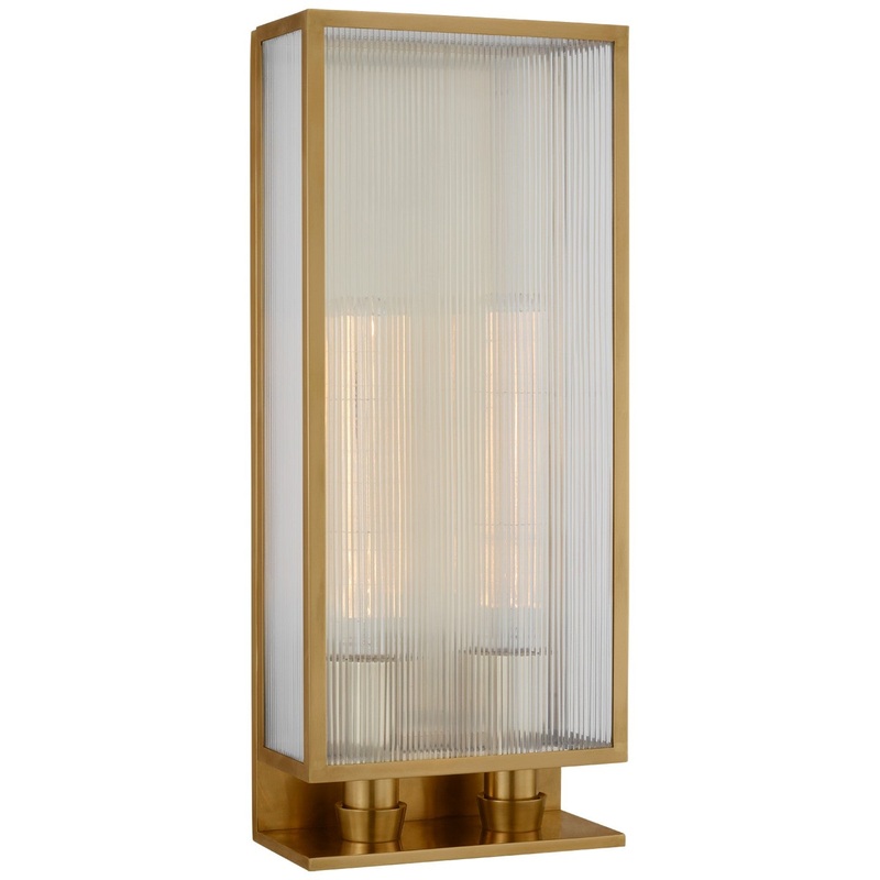 LED Wall Sconce from the York Collection in Soft Brass Finish by Visual Comfort Signature