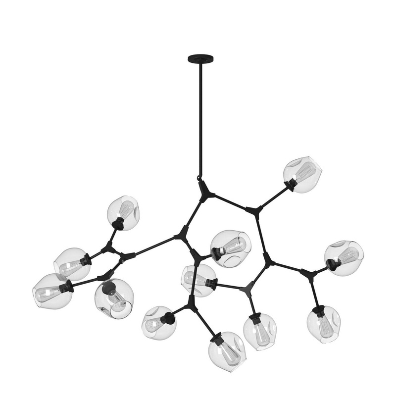 Organic Chandelier – Black / 58