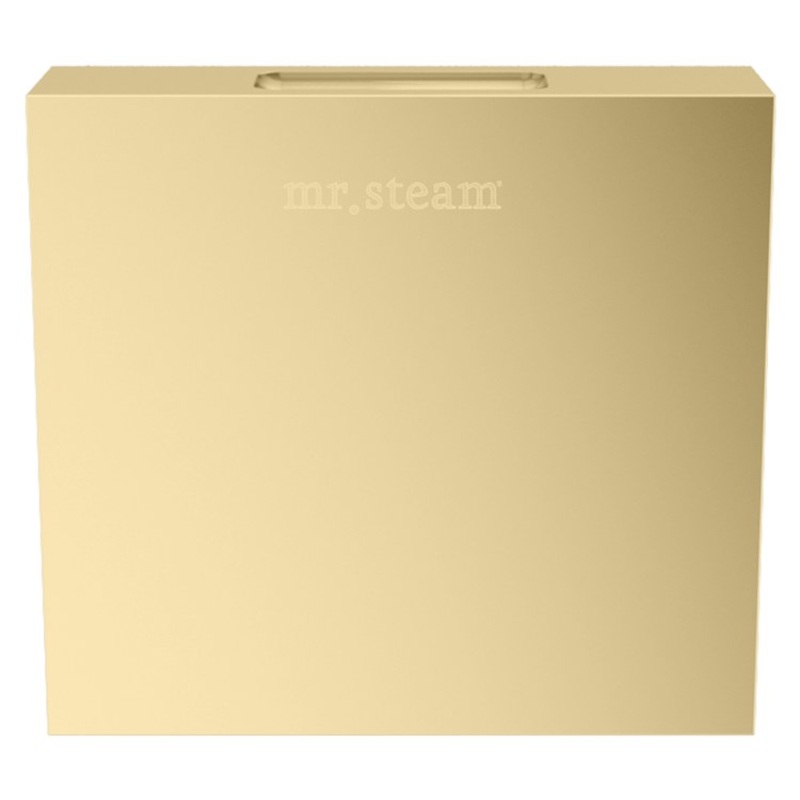 Steamhead Aroma Designer Finish Square Solid Brass Satin Brass 3 Inch