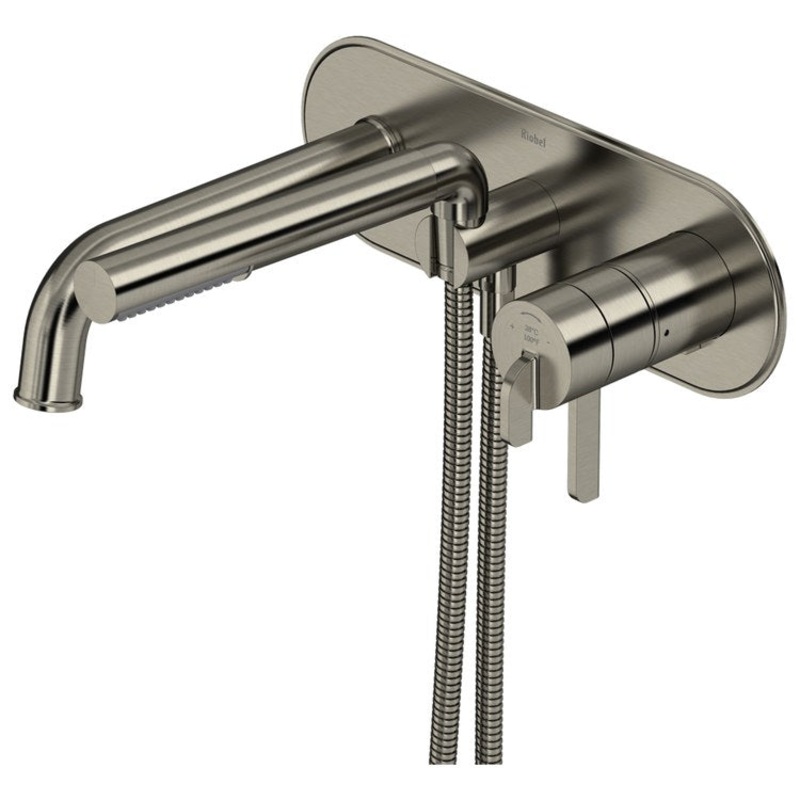 Tub Filler Trim GS 1 Lever Black ADA Deck Mount 8.7 Gallons per Minute