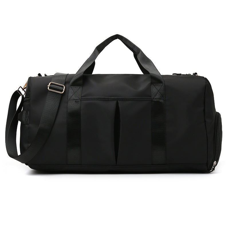 Black Dry Wet Separation Gym Bag – Women’s Large Capacity – Training & Travel