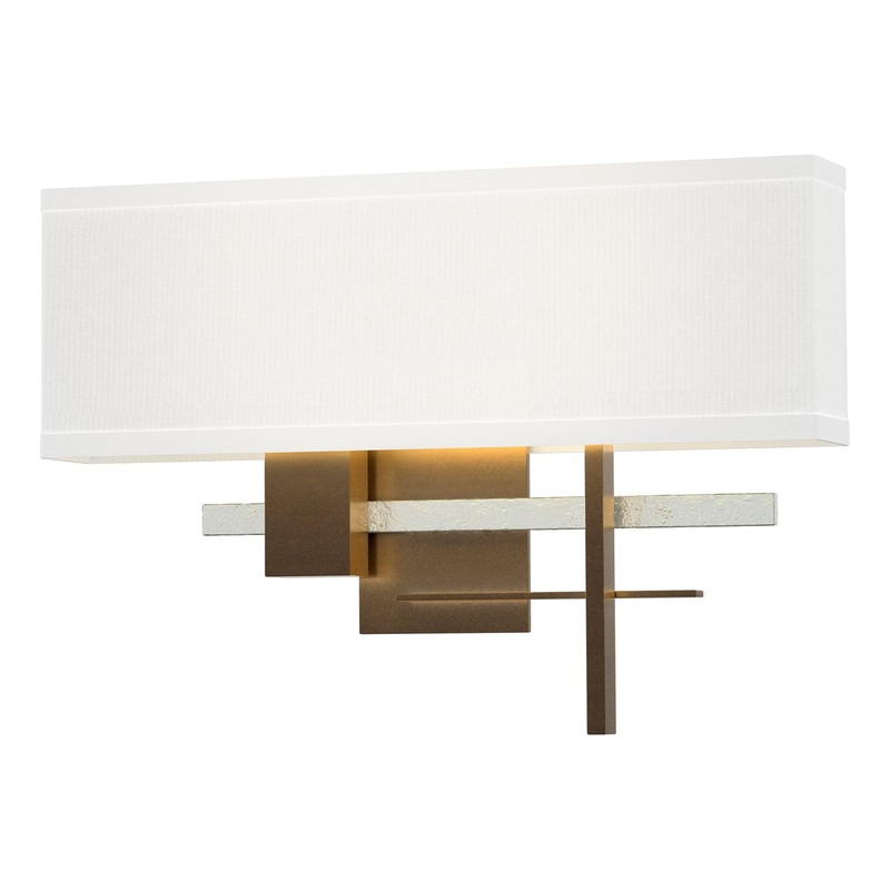 Cosmo Sconce Bronze Vintage Platinum Natural Anna Shade (SF)