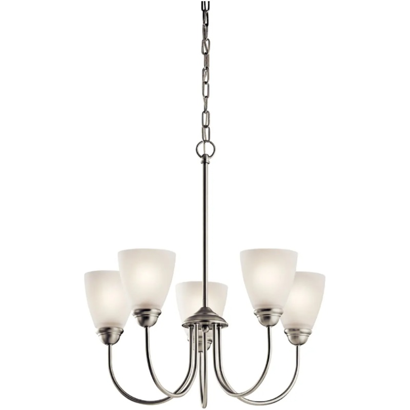 Jolie 18.5″ 5-Light Chandelier Brushed Nickel None
