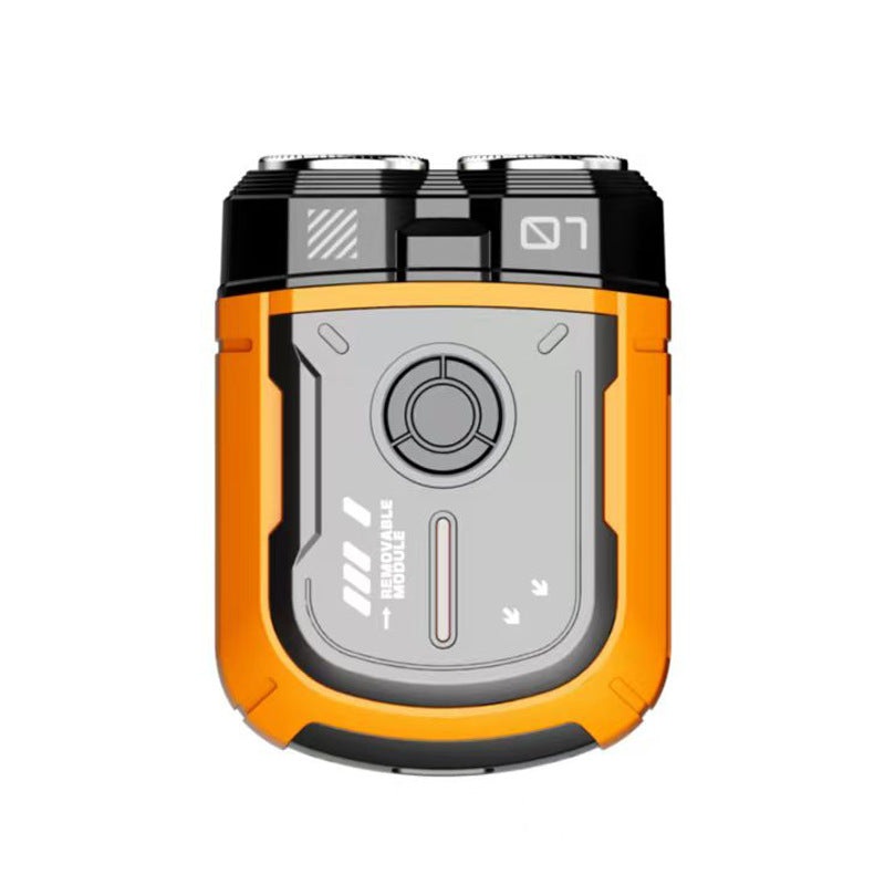 K002 Mini Electric Shaver – 3D Floating Head, IPX7 Waterproof, Type-C Charging, 70 Min Runtime Product Description(Orange)