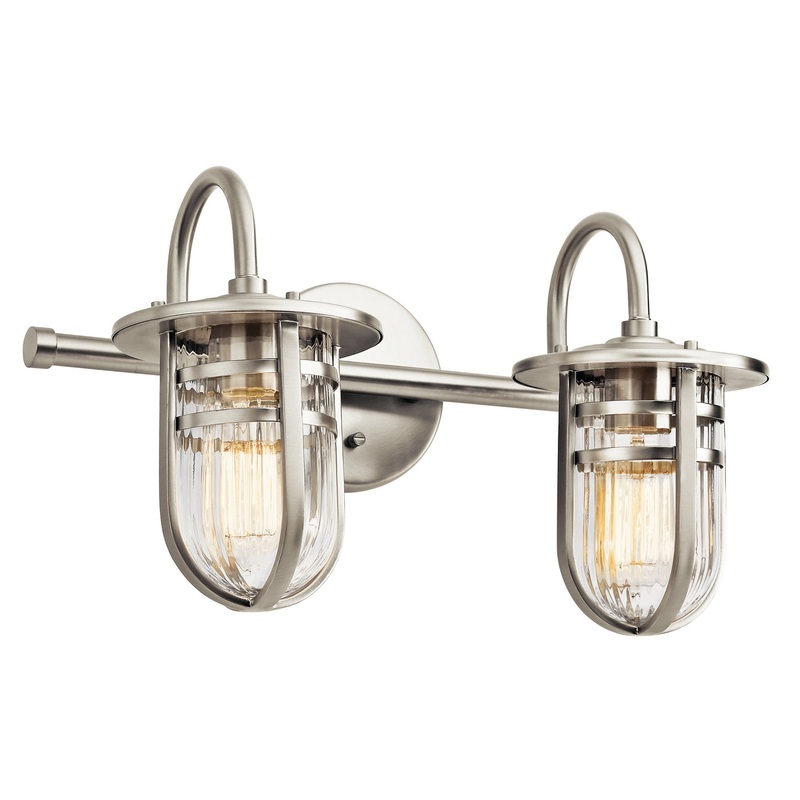 Kichler 45132NI Two Light Bath, Brushed Nickel
