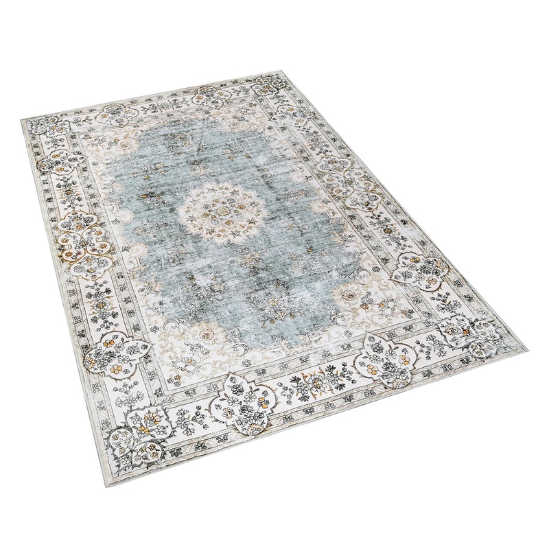 Marlow Floor Rug Short Pile Washable Vintage Carpet Soft Plush Non Slip 160×120