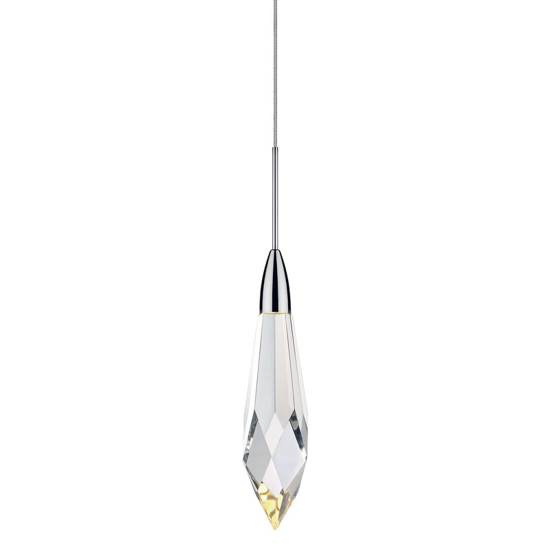 One Light Pendant from the Marquis Collection in Polished Nickel Finish by Stone Lighting