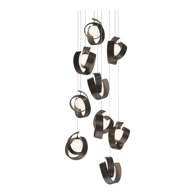 Riza 9-Light Pendant Bronze
