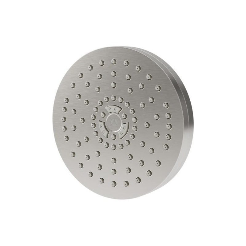 Showerhead HydroMersion 1 Functions Round Satin Nickel 6 Inch 1.5 Gallons per Minute 85 Rubber Nozzles