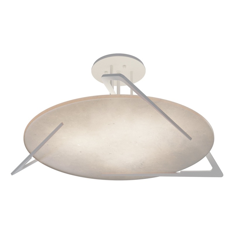 Callisto Semi-Flush White