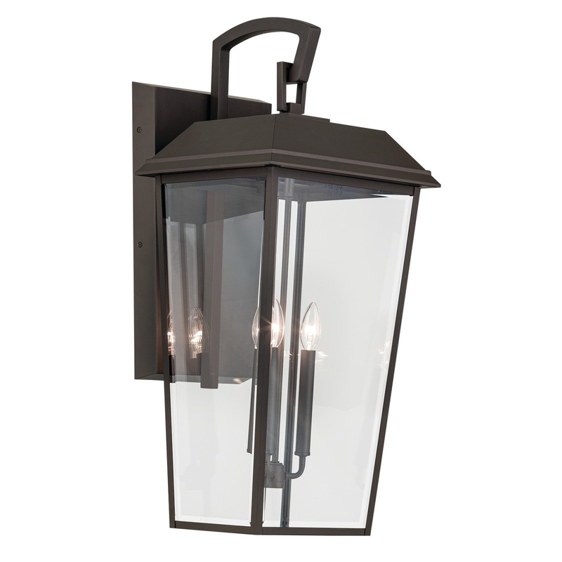 Kichler 59121OZ Three Light Outdoor Wall Mount, Olde Bronze