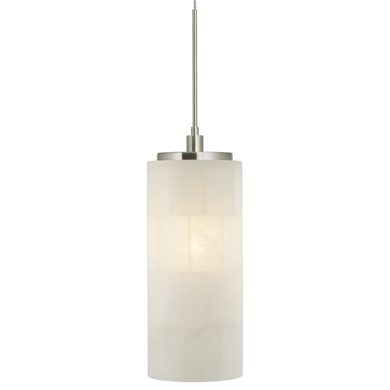 LED Pendant from the Onyx Collection in Polished Nickel Finish by Stone Lighting