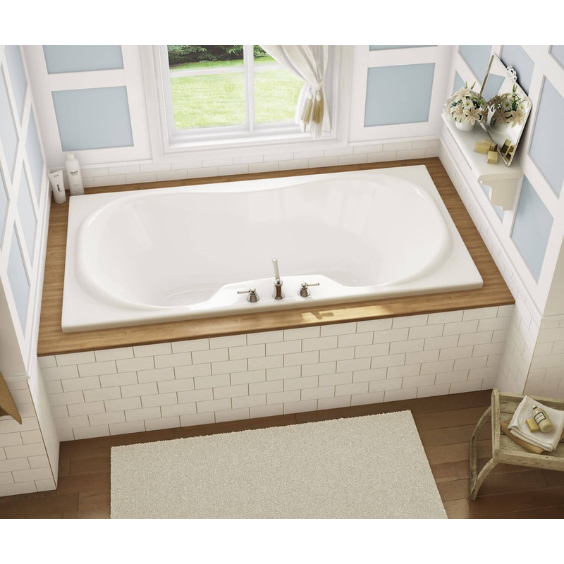MAAX 101227-108-001-000 Cambridge 72 x 36 Acrylic Drop-in Center Drain Aerosens Bathtub in White