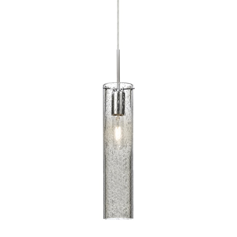 One Light Pendant from the Juni Collection in Satin Nickel Finish by Besa