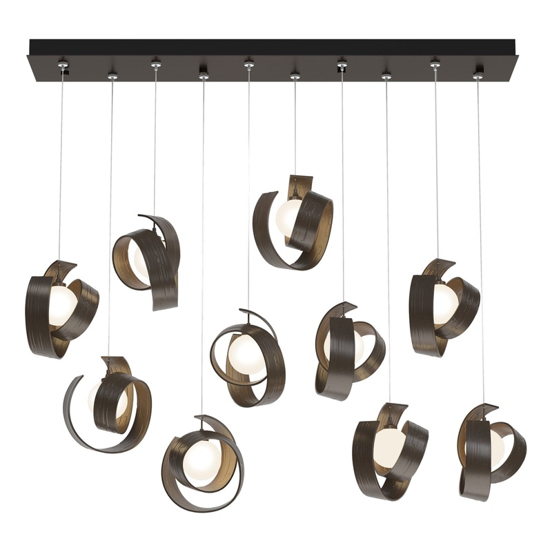 Riza 10-Light Pendant Bronze