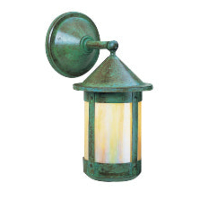 Arroyo BB-8WGW-VP Berkeley One Light Wall Mount Verdigris Patina