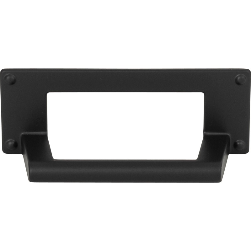 Atlas Homewares Bradbury Cup Pull 3 Inch (c-c) Matte Black