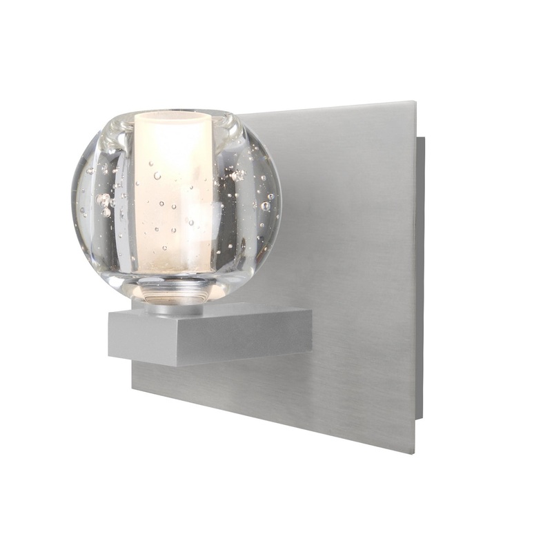 Besa 1WF-BOCABB-SN Boca 3 One Light Vanity Satin Nickel