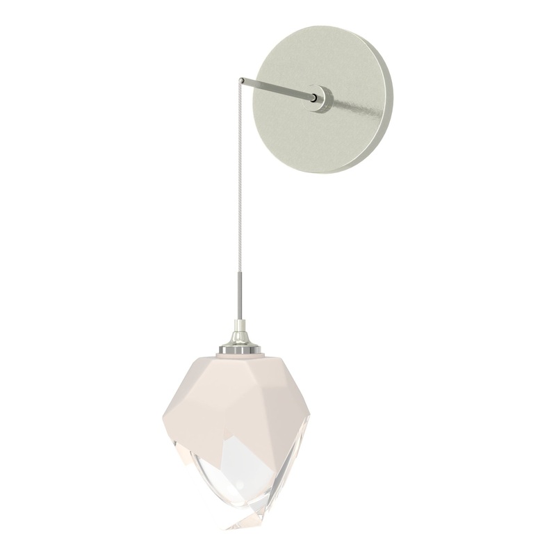Chrysalis Small Low Voltage Sconce Sterling White Crystal (WP)
