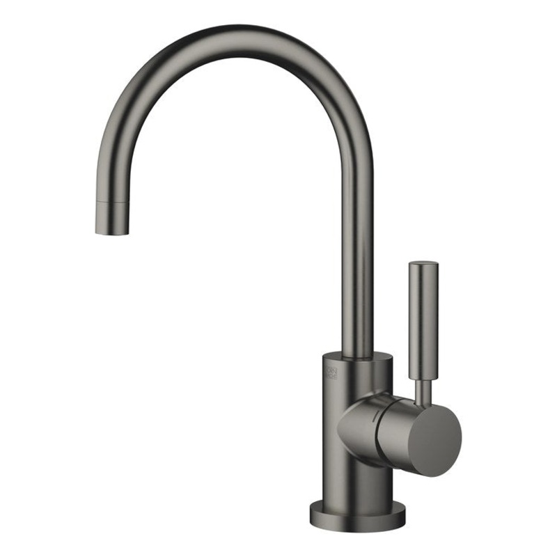 Lavatory Faucet TARA Mixer 1 Lever ADA WaterSense Brushed Dark Platinum 1.2 Gallons per Minute Pop-Up Waste 1 Hole