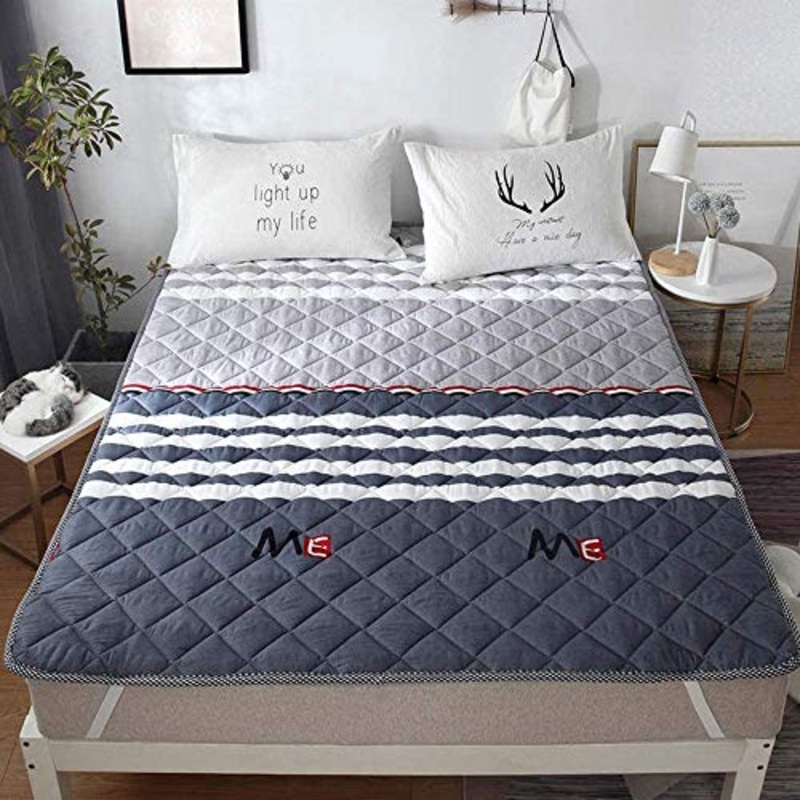 Z&HA Futon Giapponese Materasso, Futon Tatami Tappetino, Pieghevole Futon Tatami Materasso Morbido Spesso Giapponese dormitorio Mattress Pad,A,90x200cm