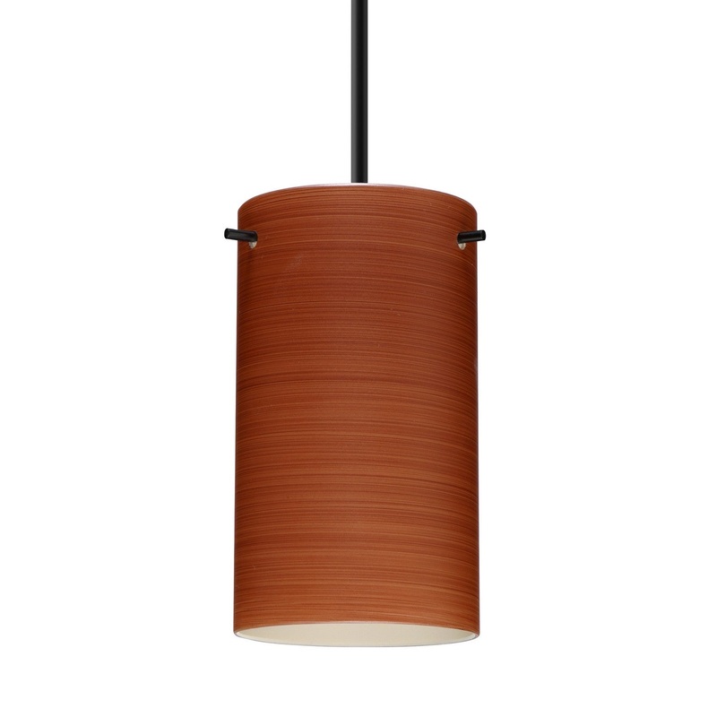 Besa 1BC-4404CH-MED-BK Besa Stilo 7 Pendant One Light Pendant Black