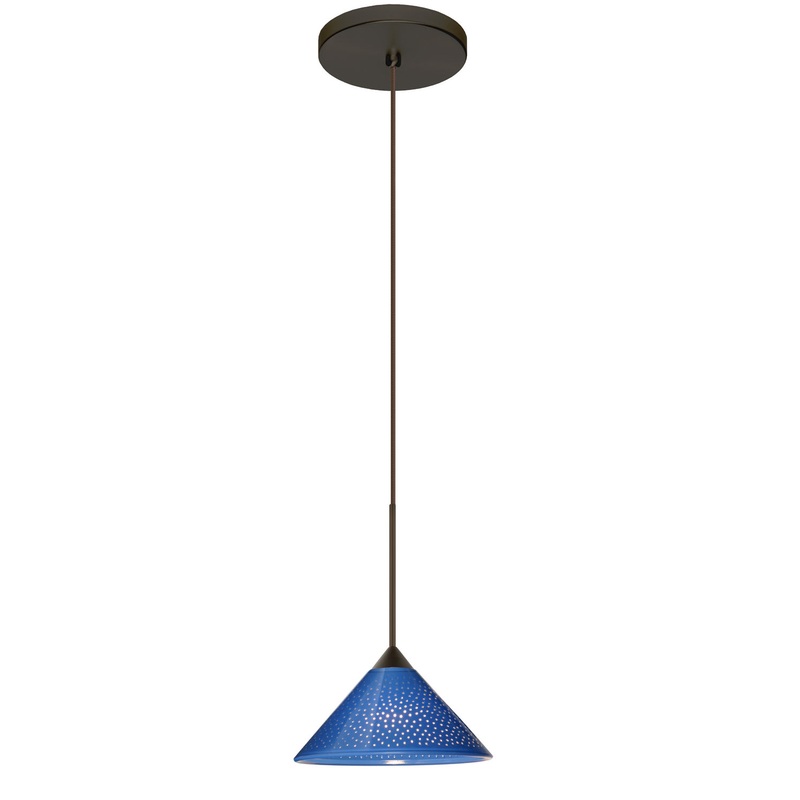 Besa 1XT-282484-BR Kona One Light Pendant Bronze
