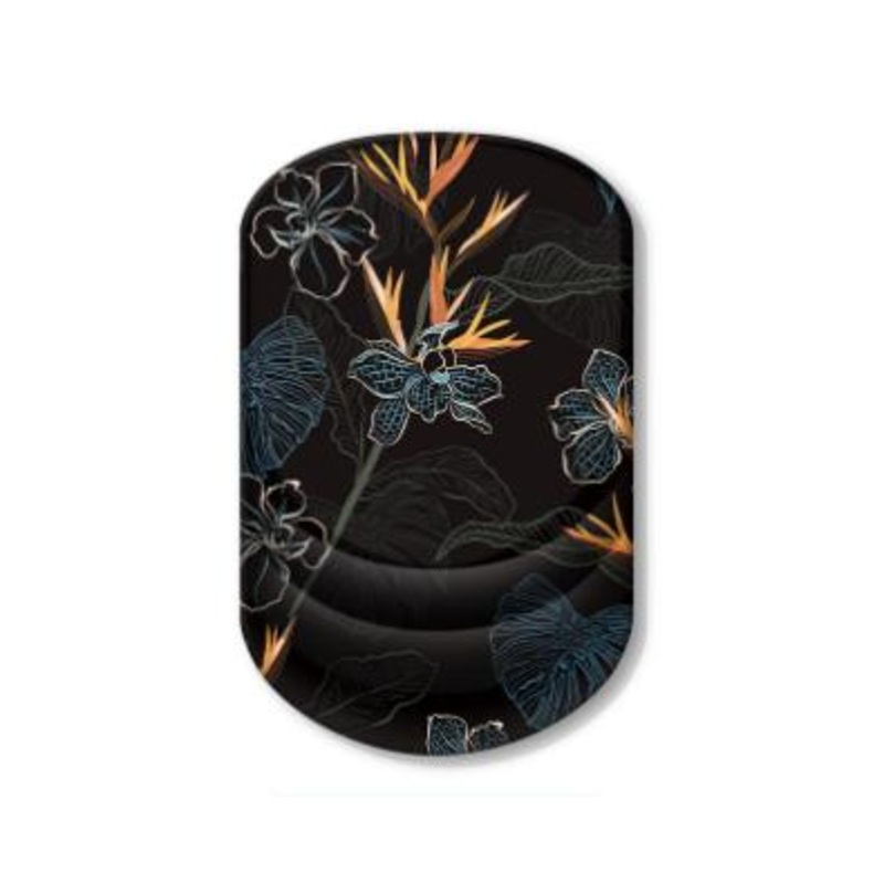 Black Flower Pattern Ergonomic Mouse Pad with 3D Silicone Gel Wrist Rest – Stylish Comfort & Support for Office & Home