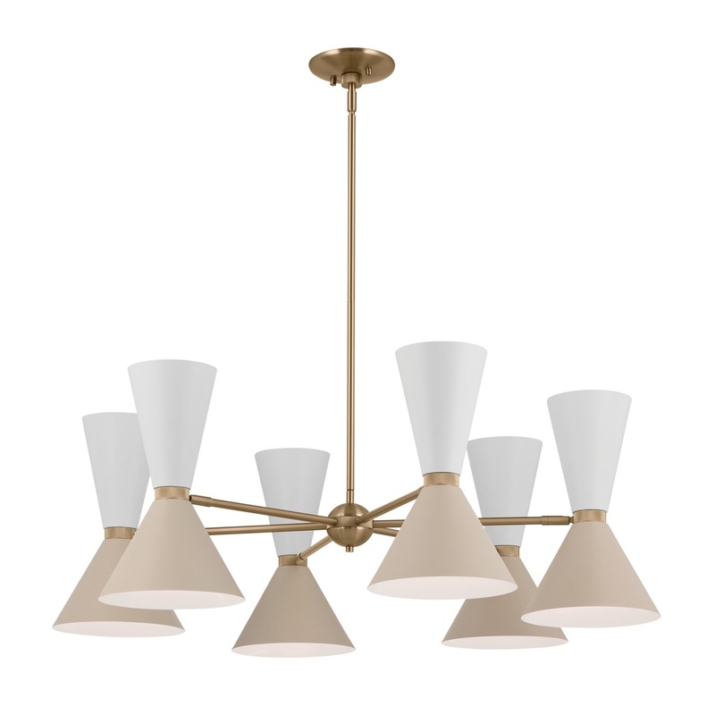 Kichler 52566CPZGRG 12 Light Chandelier, Champagne Bronze