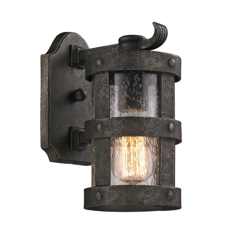 One Light Wall Lantern from the Barbosa Collection in Barbosa Bronze Finish by Troy Lighting