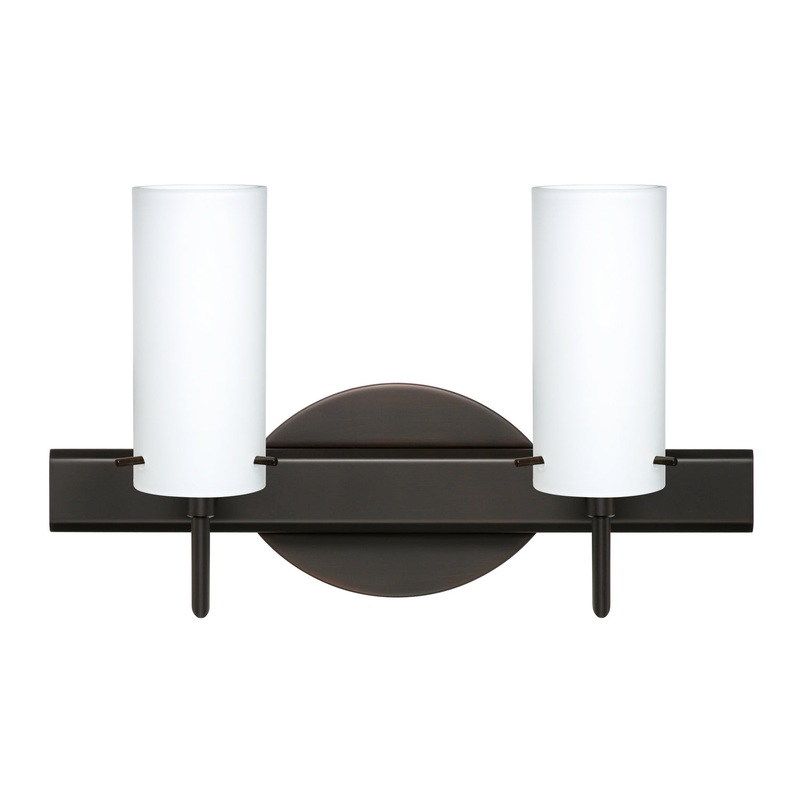 Two Light Wall Sconce from the Copa Collection in Bronze Finish by Besa