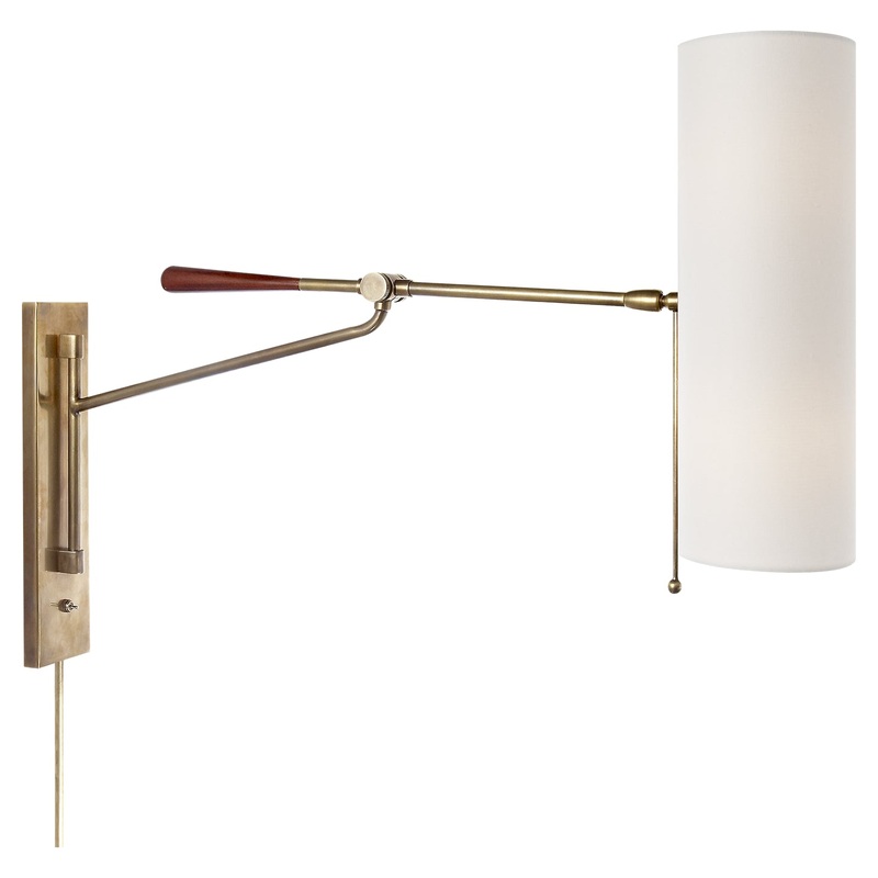 Two Light Wall Sconce from the Frankfort Collection in Hand-Rubbed Antique Brass Finish by Visual Comfort Signature