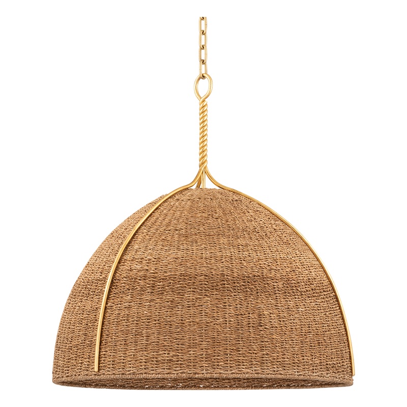 Woodlawn 1-Light Pendant Vintage Gold Leaf