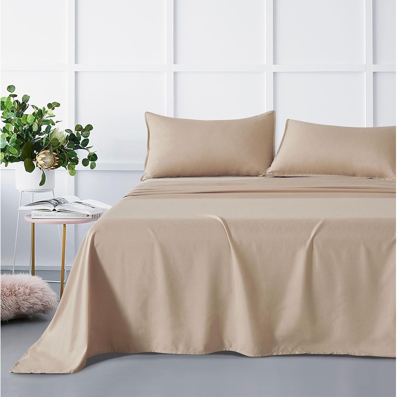 Bamboo Microfibre Sheet Set – Linen – King
