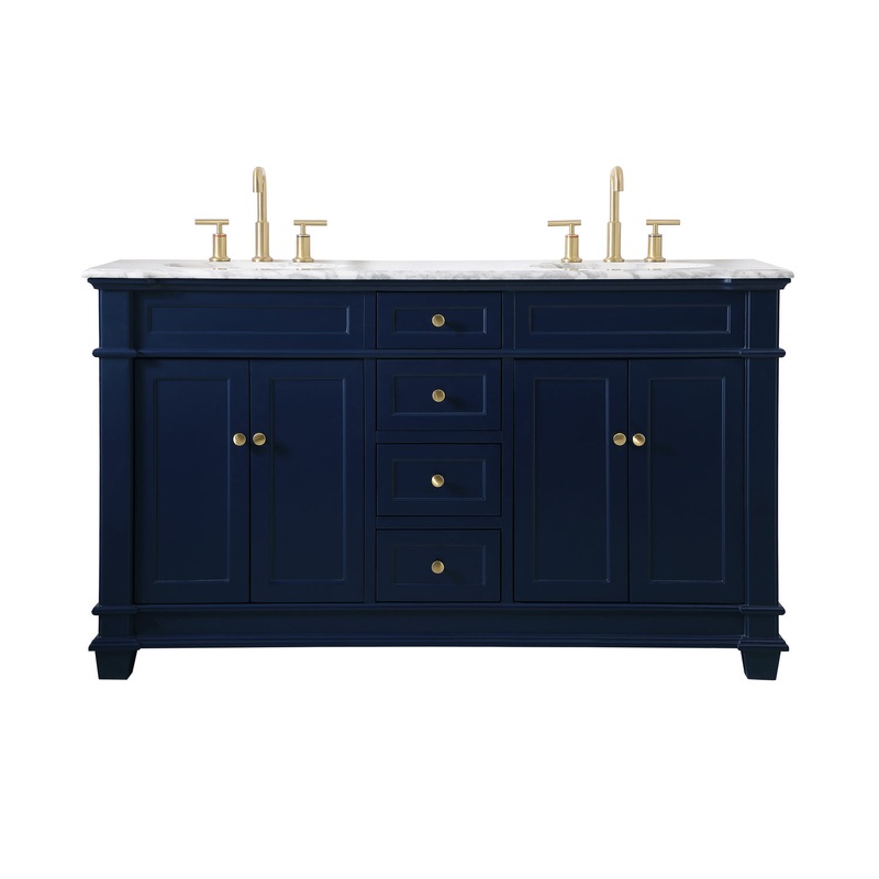 Bathroom Vanity Set from the Wesley Collection in Blue Finish by Elegant Lighting